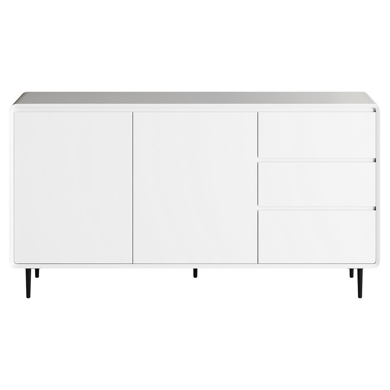 Modern Wood Sideboard with 2 Doors Image 5