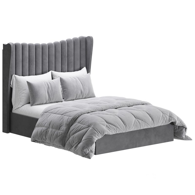 Octavia Velvet-Finish Ottoman Bed I Image 6