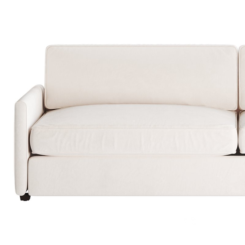 WHITE PERFORMANCE FABRIC SOFA Image 8