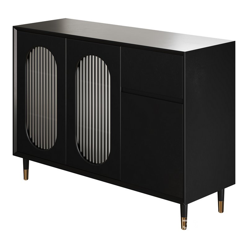 Wood Glam Sideboard Credenza 2 Image 6