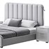 Upholstered Headboard Bed Frame Modern Panel Bed I - Thumbnail 9