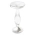 Modern Acrylic Clear Round End Table with Pedestal - Thumbnail 6