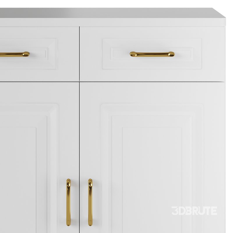 Modern Wood Sideboard Credenza 2 Image 7