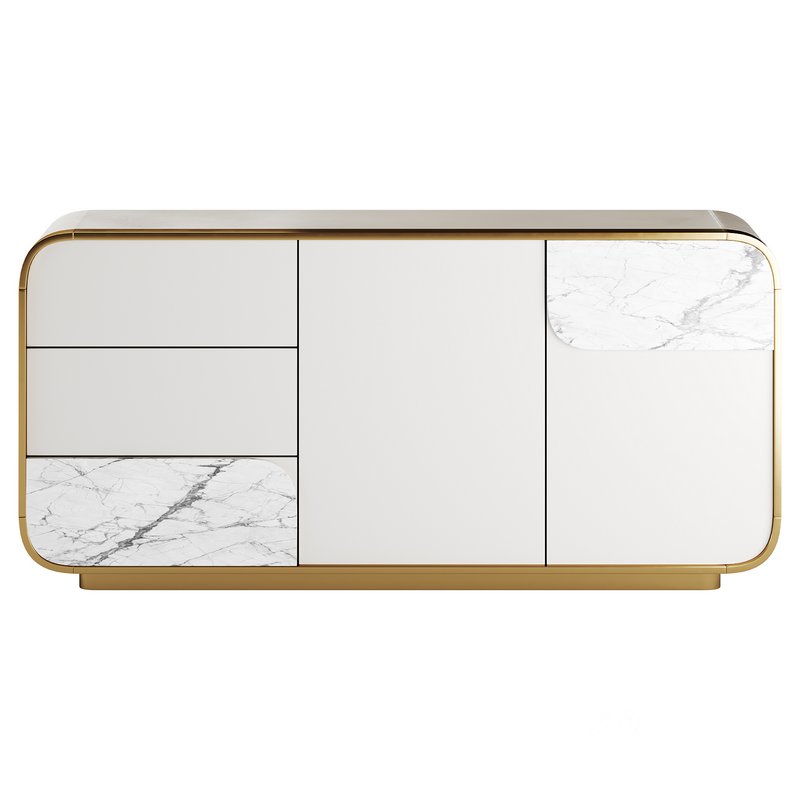 Modern Off White Sideboard Image 7