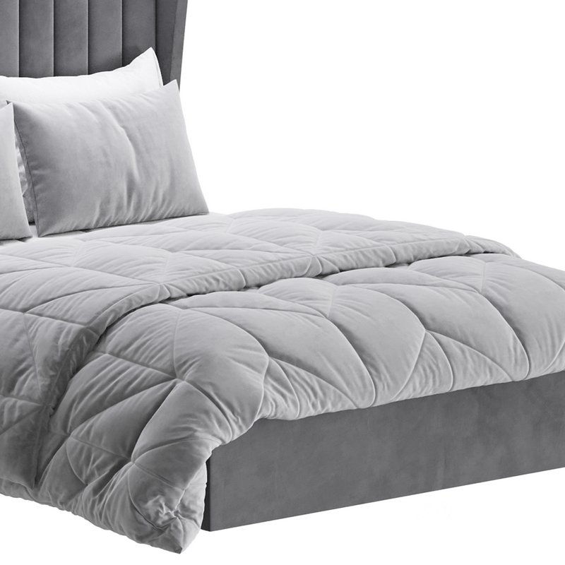 Octavia Velvet-Finish Ottoman Bed I Image 7