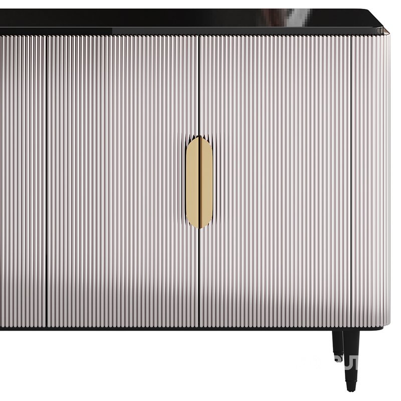 Modern Sideboard Buffet Black Kitchen Image 9