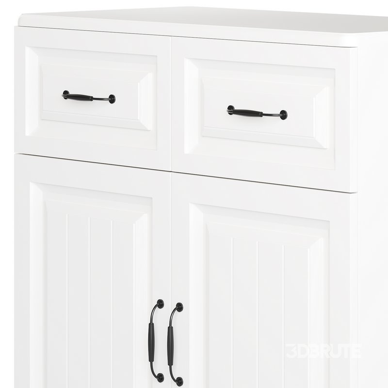 White Wooden Buffets Image 8