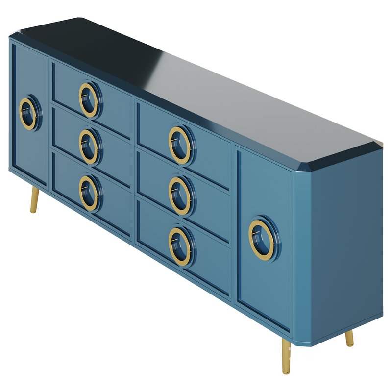 Rindix Blue Sideboard Image 8