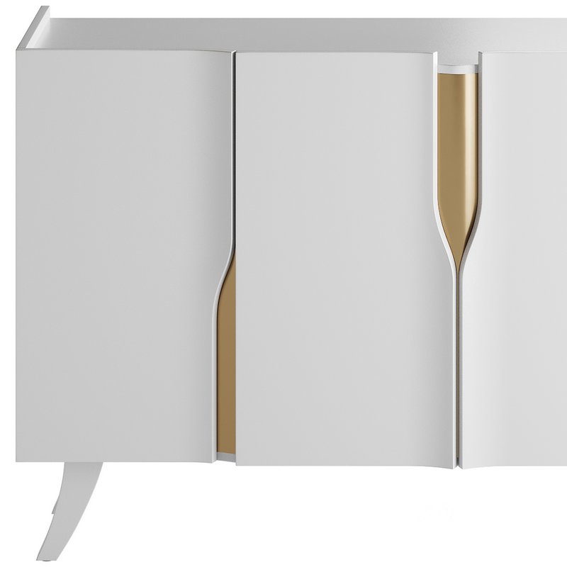 Modern White Sideboard Buffet Image 8