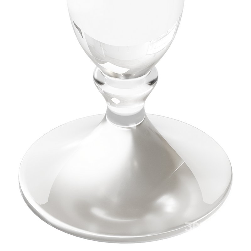 Modern Acrylic Clear Round End Table with Pedestal Image 10