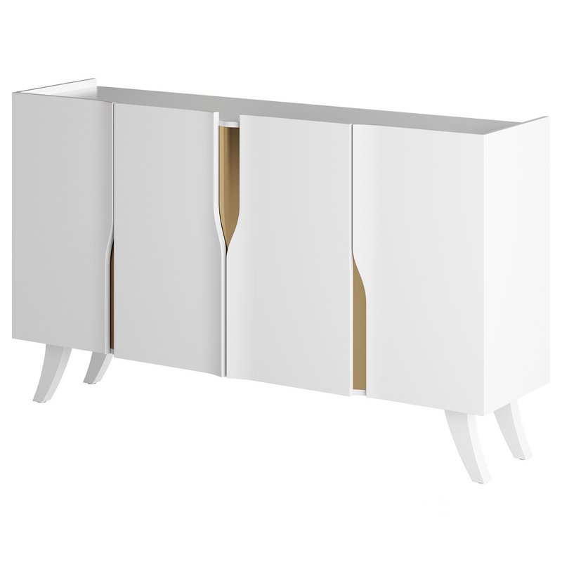 Modern White Sideboard Buffet Image 9