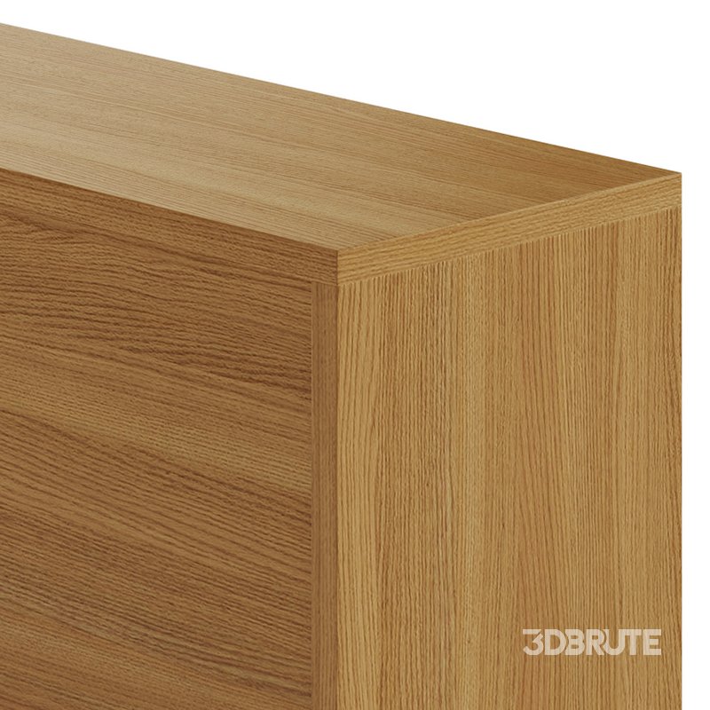 Living Room Contemporary Manufactured Wood Sideboard with Doors Image 9