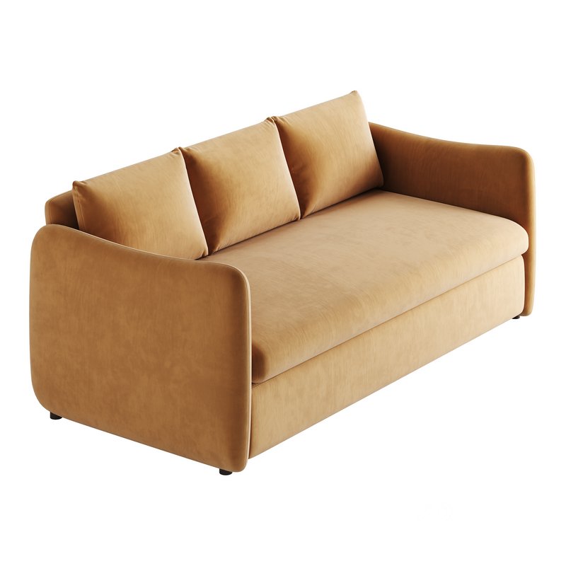 WHITE PERFORMANCE FABRIC SLEEPER SOFA Image 10
