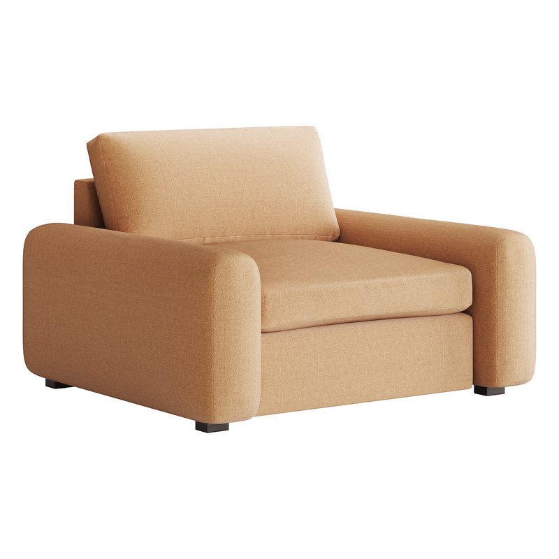 SERRAT WHITE PERFORMANCE FABRIC CHAIR AND A HALF Image 8