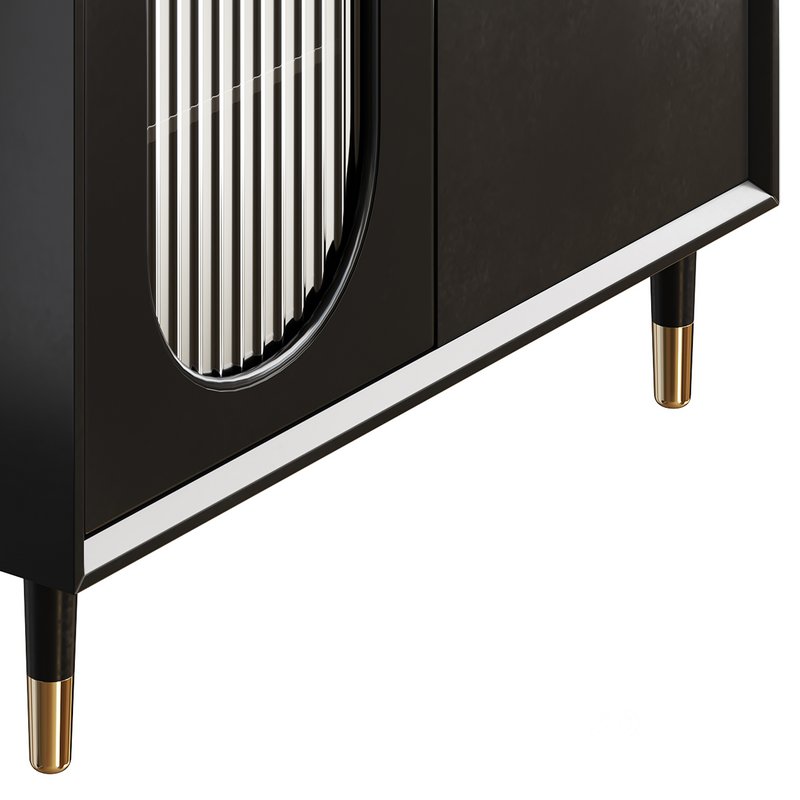 Wood Glam Sideboard Credenza 1 Image 9