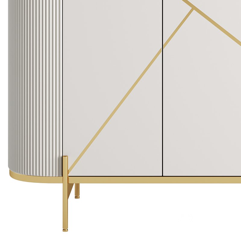 Sideboard Buffet Faux Marble Image 9