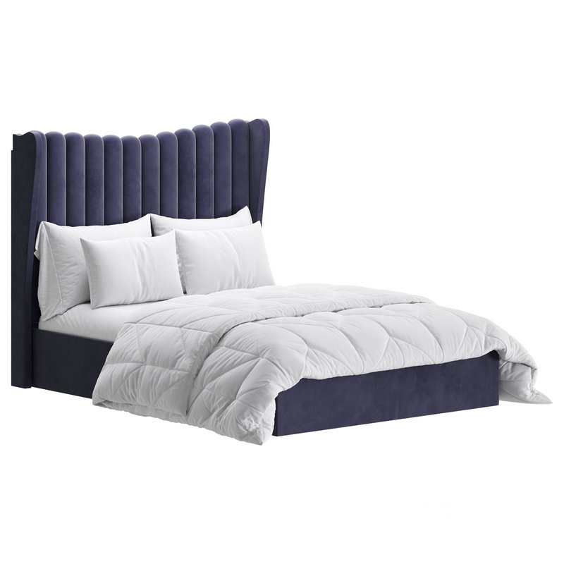 Octavia Velvet-Finish Ottoman Bed I Image 8