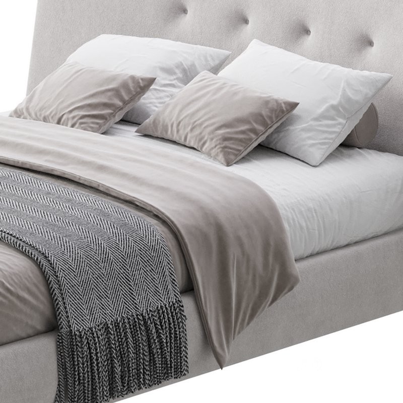 Hendricks Gray Fabric bed Image 11