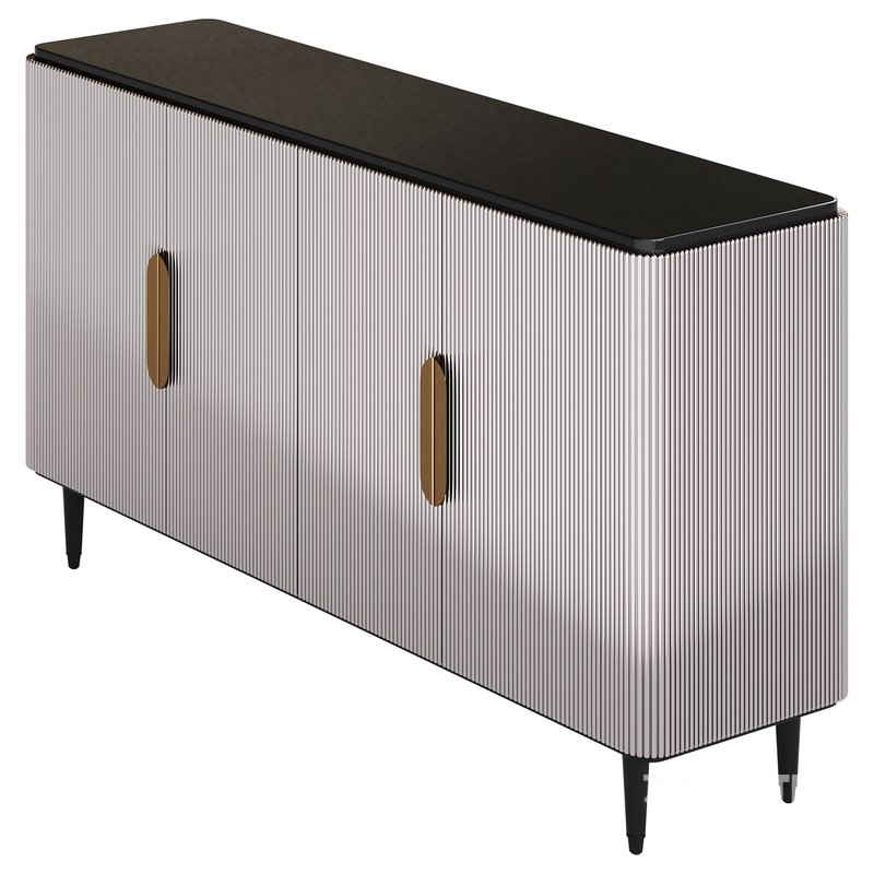 Modern Sideboard Buffet Black Kitchen Image 8