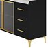 Modern Glass Door Wood Sideboard 2 - Thumbnail 8