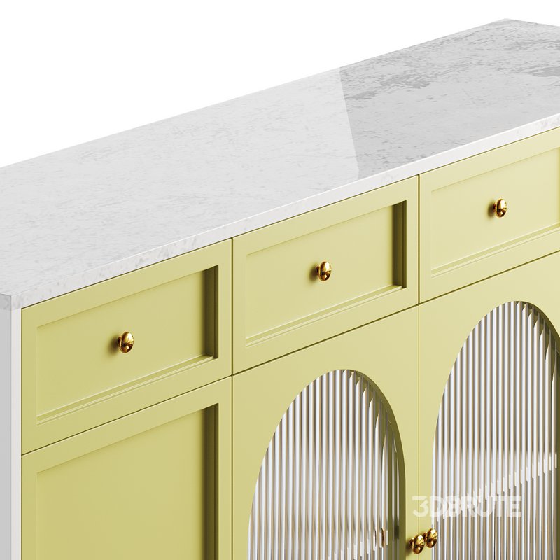 Contemporary Wooden Sideboard Credenza Image 11