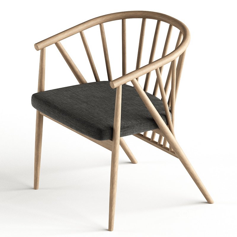 Jenny by Morelato Easy Chair in Hand Turned Ashwood Image 4