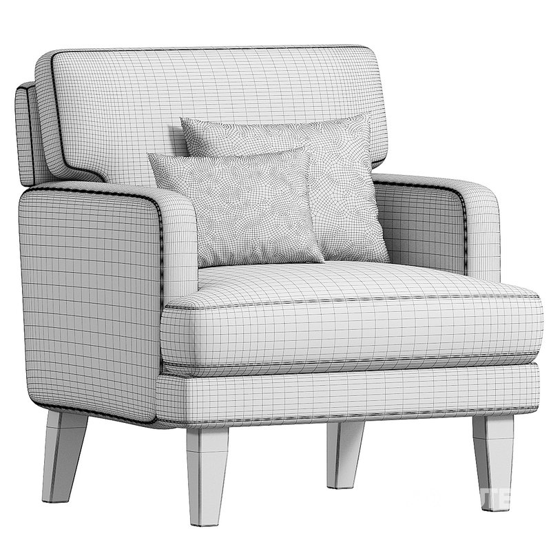 Hovik Upholstered Armchair Image 4