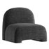 Sosa Armless Brown Bouclet Chair - Thumbnail 3