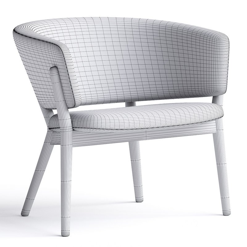 Roundish Arm Chair By Maruni Image 4