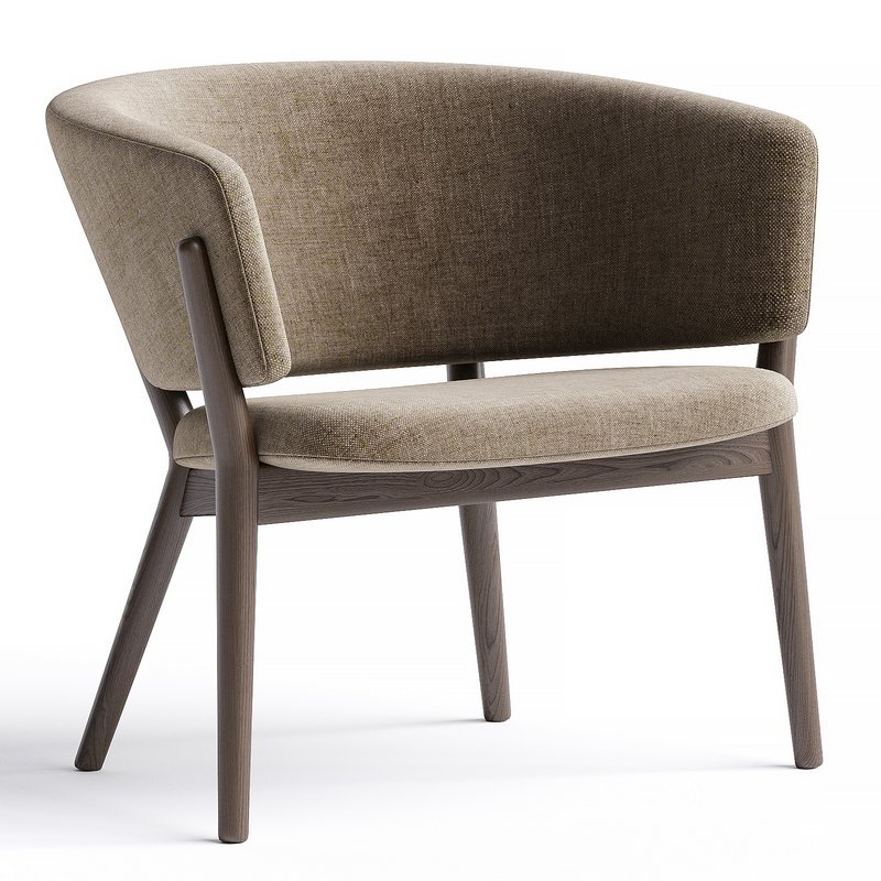 Roundish Arm Chair By Maruni Image 3
