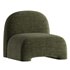 Sosa Armless Brown Bouclet Chair - Thumbnail 2