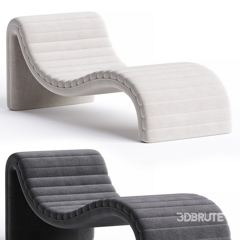 Fauteuil long boucle gris Eichholtz Pioneer Image 3