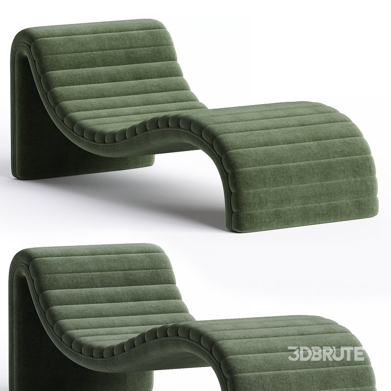 Fauteuil long boucle gris Eichholtz Pioneer Image 2