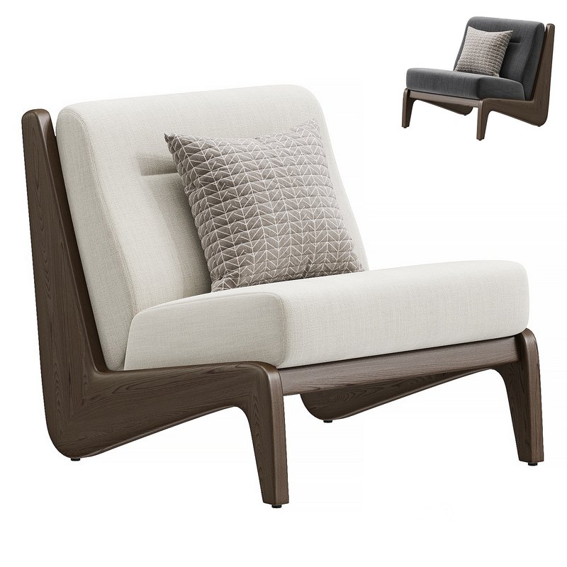 Fletcher Outdoor Armless Chair Natural Image 1