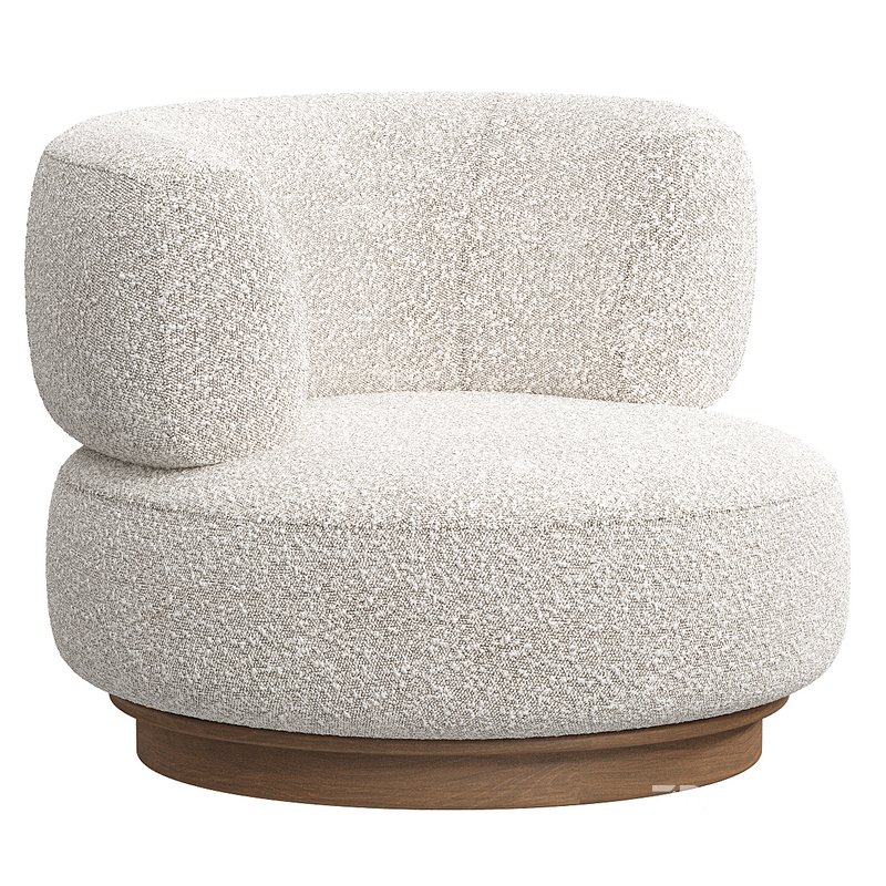 Roma Occasional Chair in Boucle Image 1