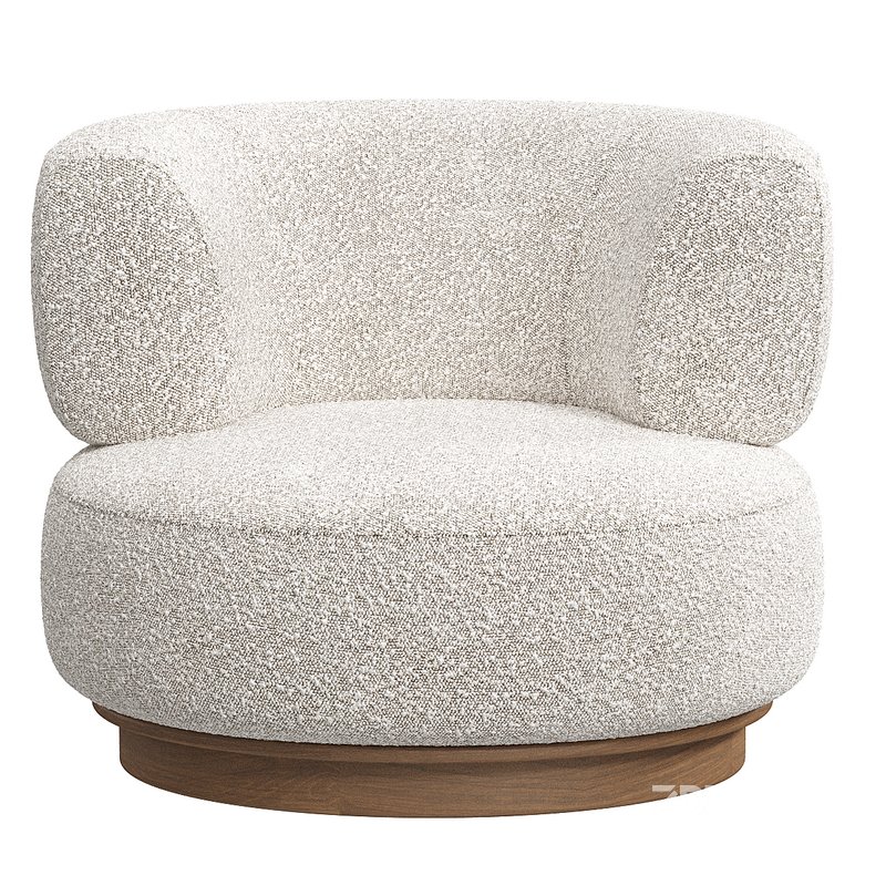 Roma Occasional Chair in Boucle Image 2