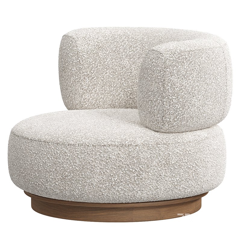 Roma Occasional Chair in Boucle Image 3