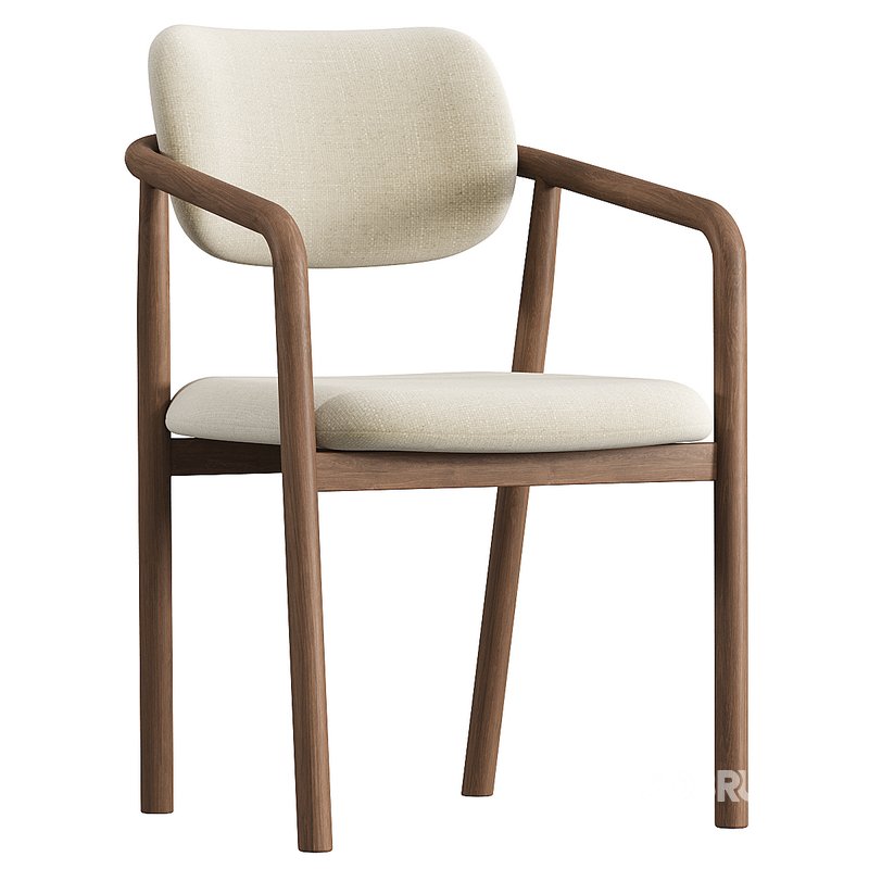 Natural Beige Dining Chair Image 1