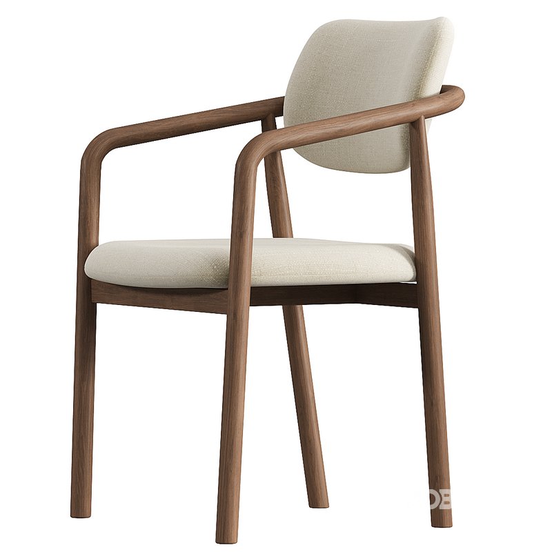 Natural Beige Dining Chair Image 4