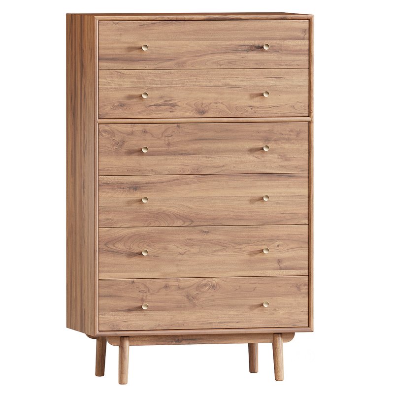Keira Solid Wood 6-Drawer Dresser (34) Image 1