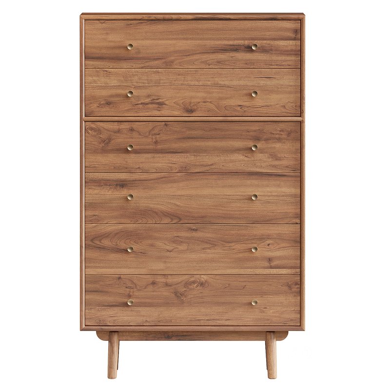 Keira Solid Wood 6-Drawer Dresser (34) Image 3
