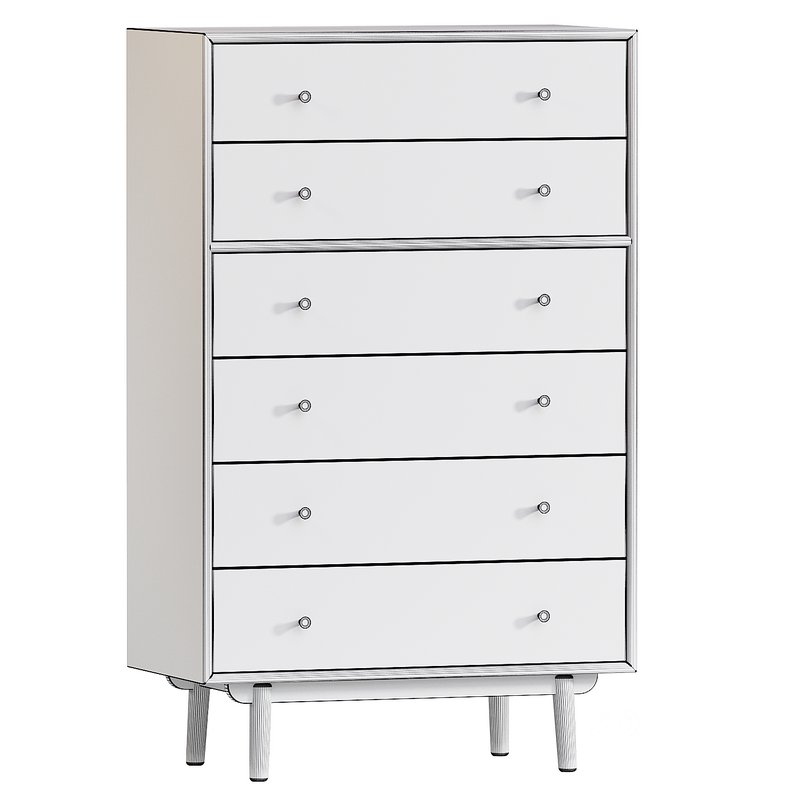Keira Solid Wood 6-Drawer Dresser (34) Image 2