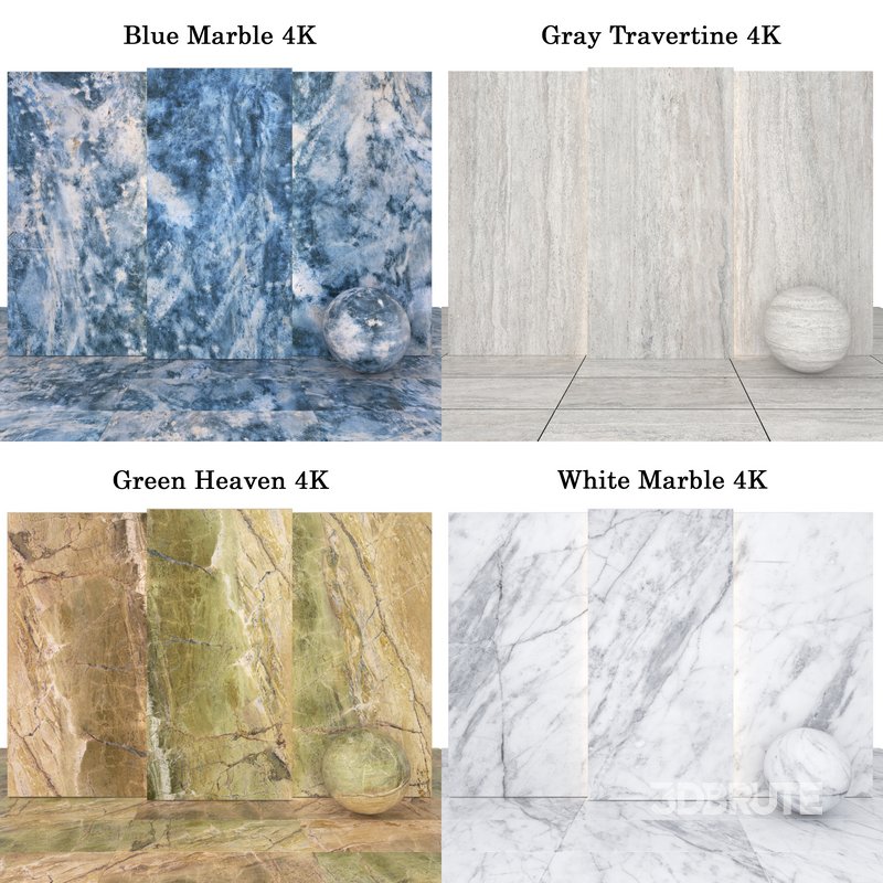 Marble 109 (Travertine,Green Heaven,stone) Image 2