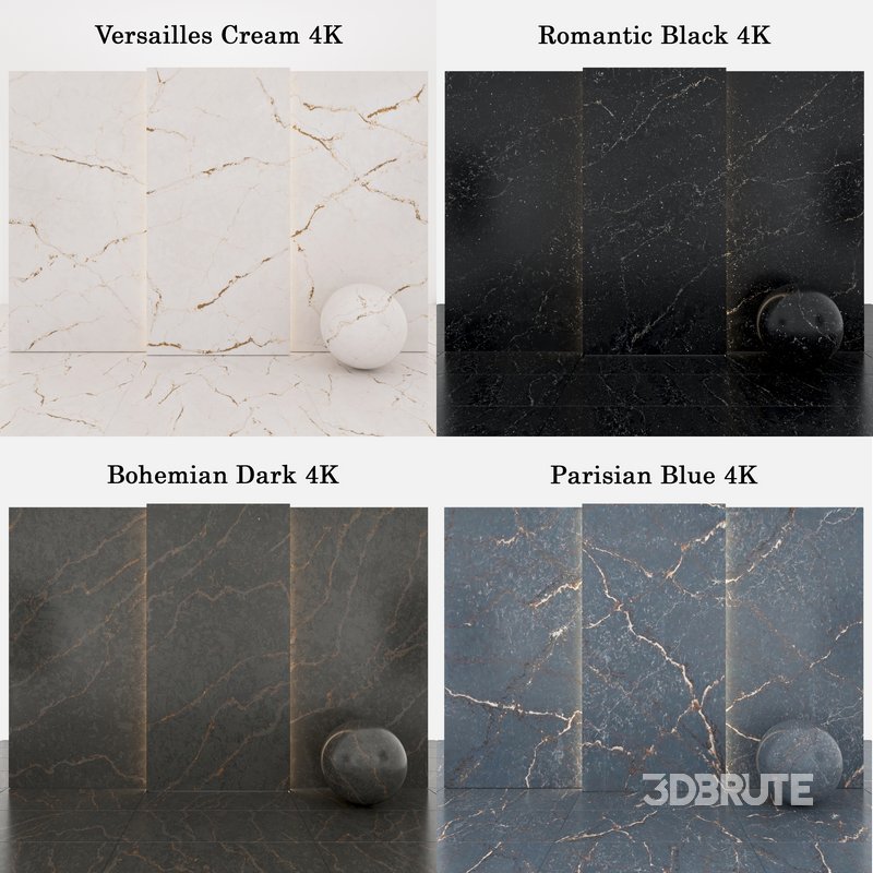 Marble 104 (Versailles,Bohemian,Romantic,Parisian,stone) Image 3