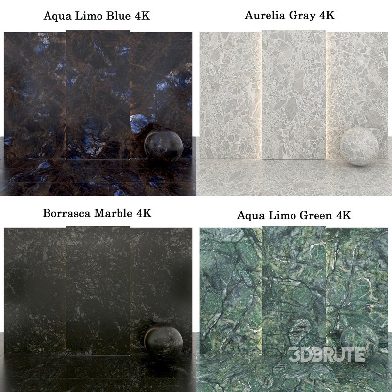 Marble 107 (Borrasca,Aqua Limo,Aurelia,terrazzo,jules) Image 6