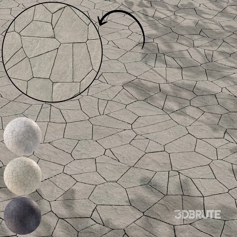 Stone Paving 08 (Seamless) Image 1