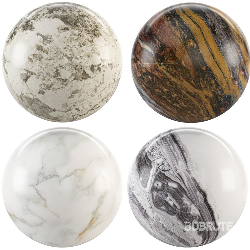 Marble 115 (Calacatta Gold,Zenith,Glacier,Atrium) Image 2