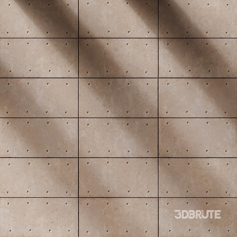 Concrete Plate Wall 01 (Seamless) Image 3