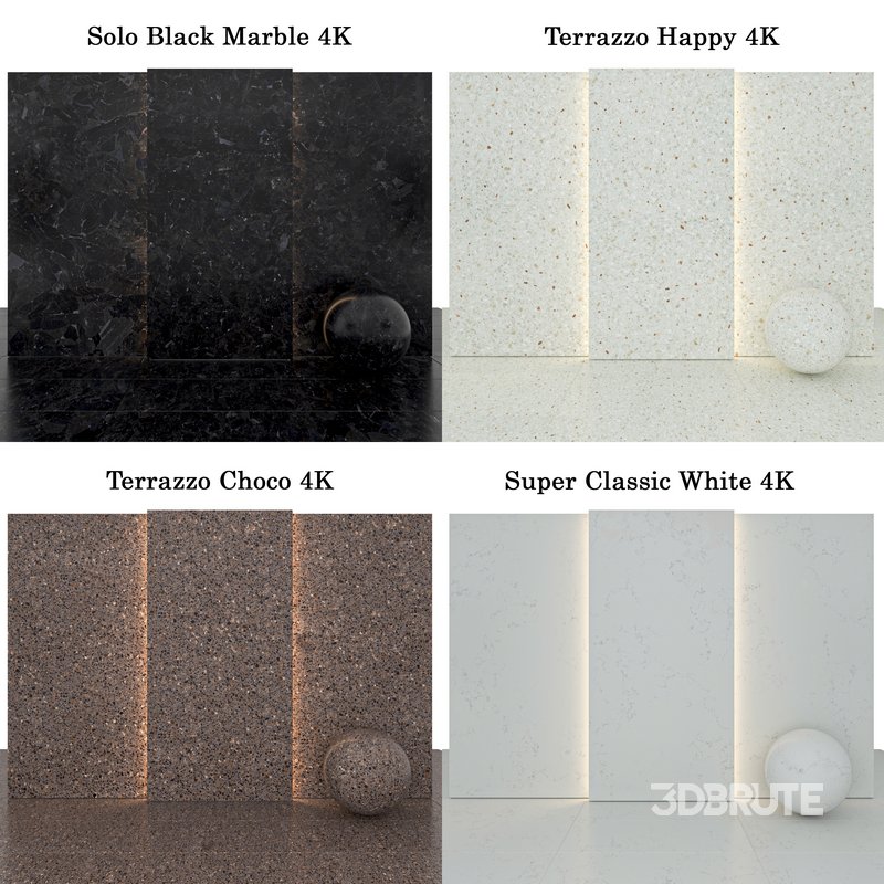 Marble 111 (Terrazzo happy,Super Classic,Solo Black,Choco) Image 3