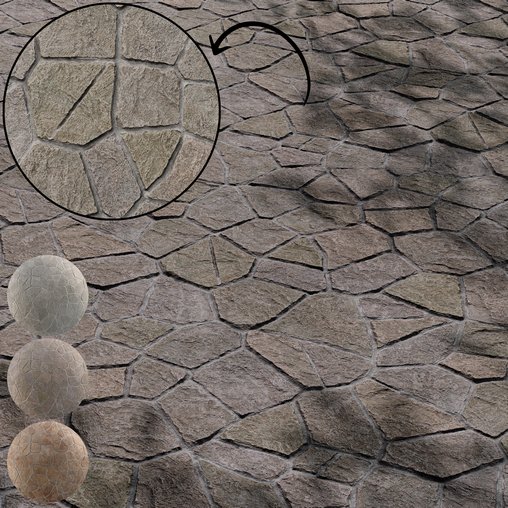 Stone Paving 07 (Seamless)